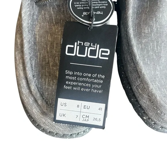 NWT Hey Dude Wally Funk Slip On Shoes Raven Tie Dye Men's Size 8 - Picture 3 of 7